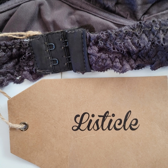 LaceCharcoalBralette - Picture 7 of 8